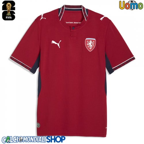 Maglie da calcio Repubblica Ceca Prima Maglia Mondiali 2026  Manica Corta